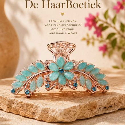 Summer strass haar clip glitter accessoire voor braids en weave - De HaarBoetiek
