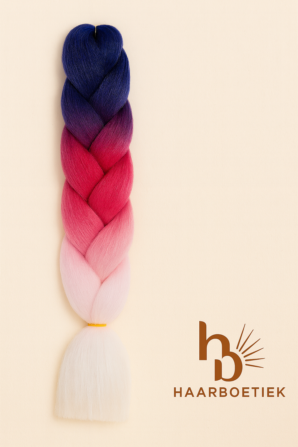 Invlecht haar paars-roze-wit mix - De HaarBoetiek