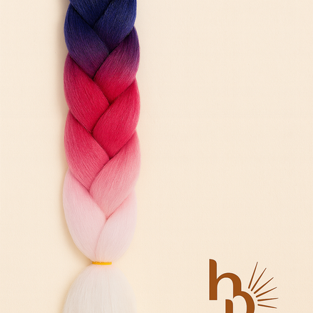 Invlecht haar paars-roze-wit mix - De HaarBoetiek