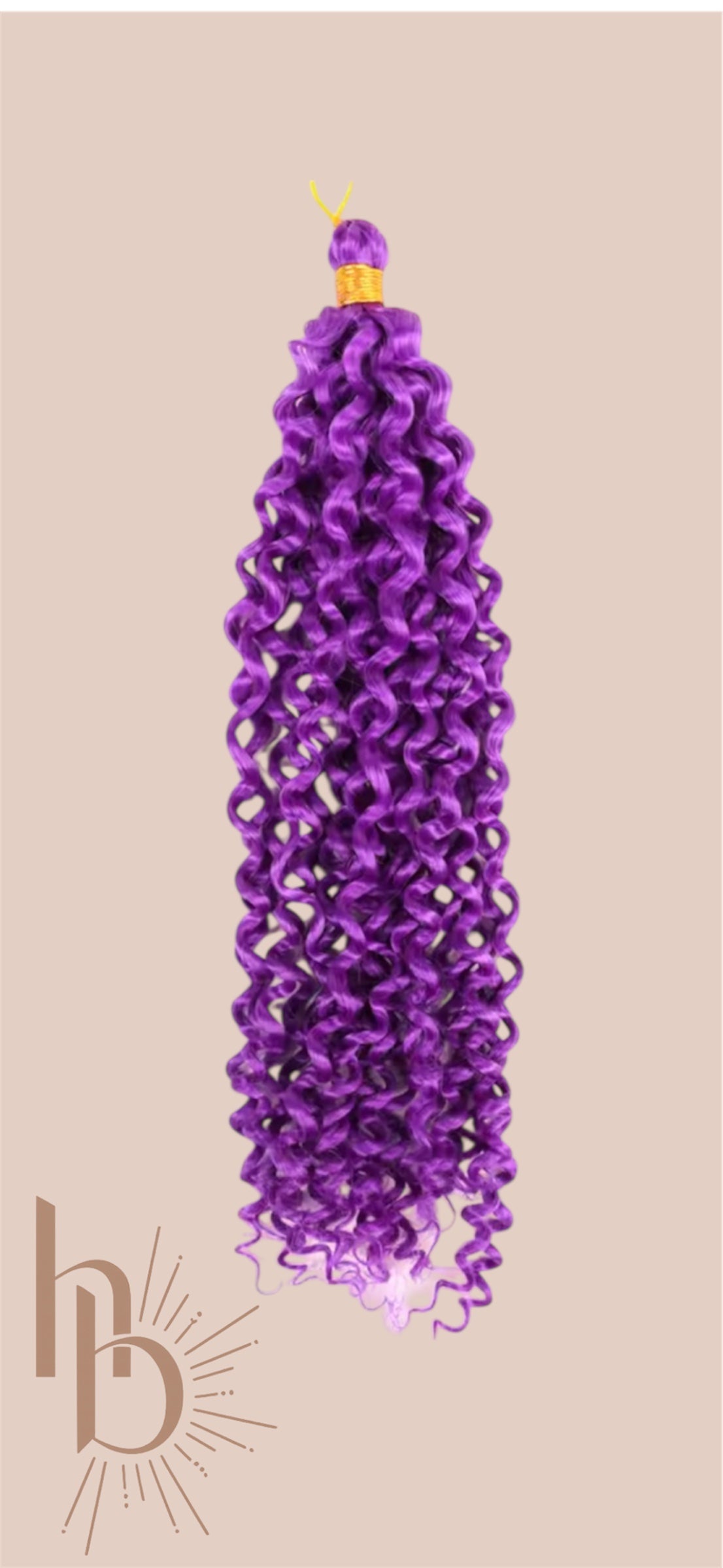 Afro curls invlecht haar paars - De HaarBoetiek