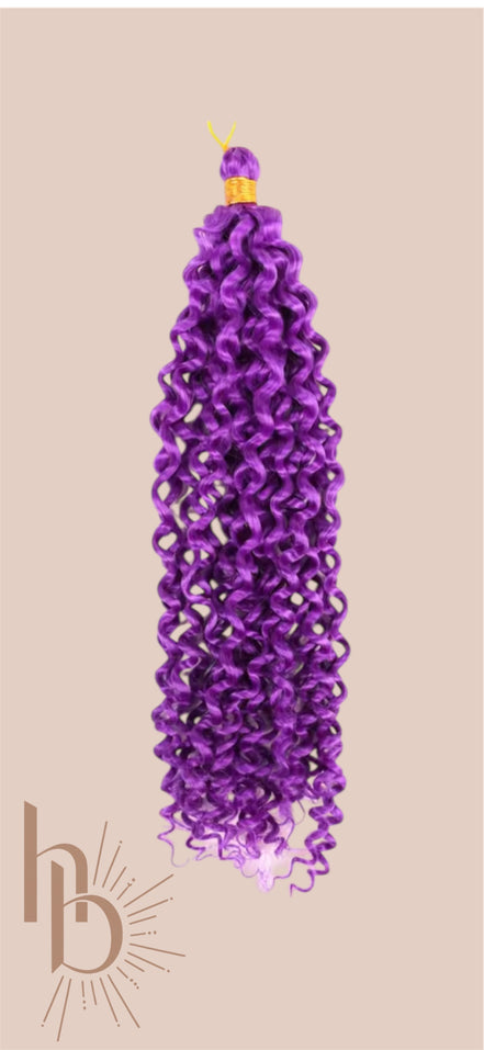 Afro curls invlecht haar paars - De HaarBoetiek