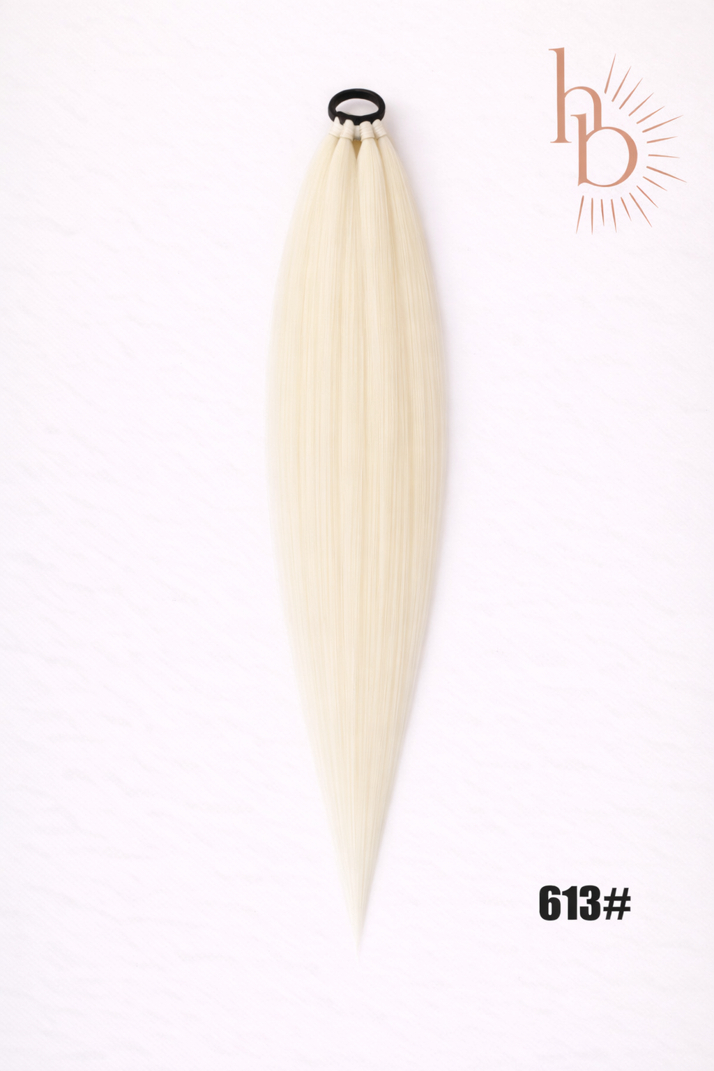 Sleek ponytail blond 65cm strakke paardenstaart - De HaarBoetiek