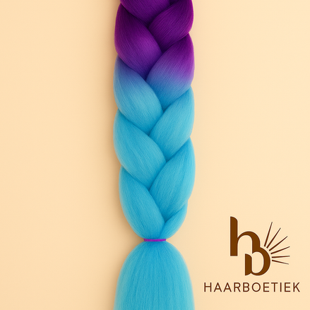 Invlecht haar paars-blauw - De HaarBoetiek