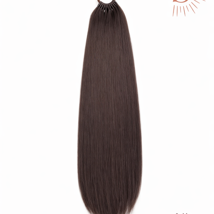 Premium ponytail donker bruin 60cm gevlochten paardenstaart - De HaarBoetiek