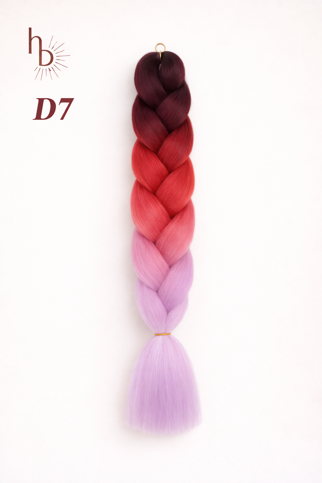 Premium invlecht haar donker rood-rood-lila - De HaarBoetiek