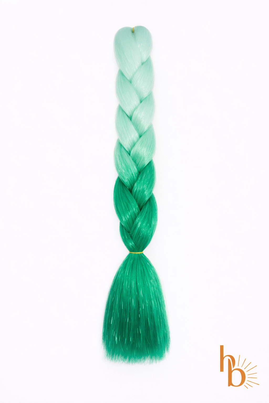 Premium shine Invlecht haar mint - donker groen | De haarboetiek