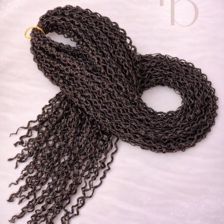 Premium invlecht haar wave donker bruin - De HaarBoetiek