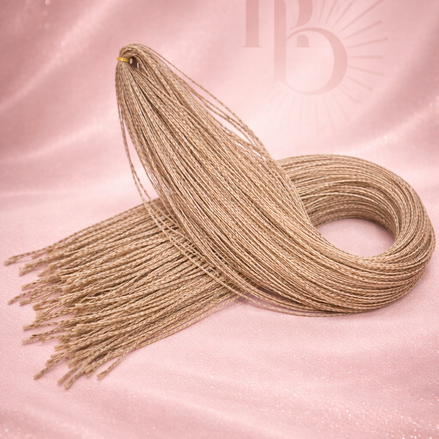 Premium braid invlecht haar donker blond - De HaarBoetiek