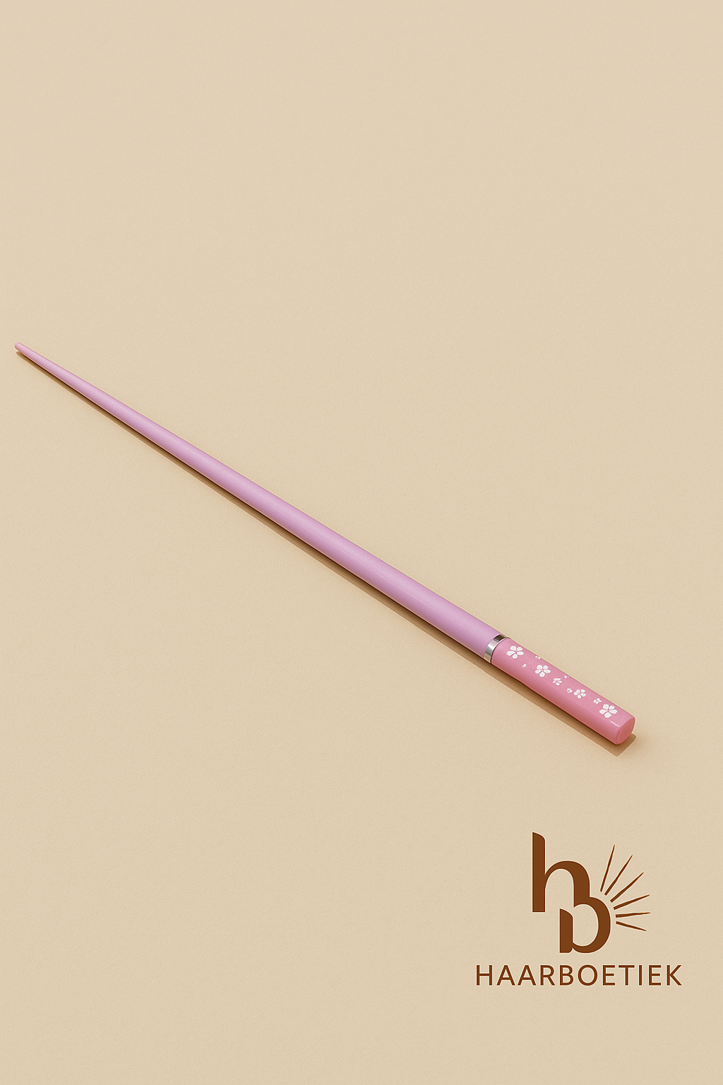Roze haar afdek stokje