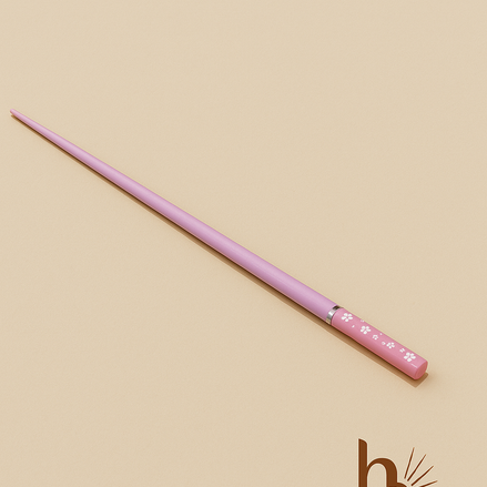 Roze haar afdek stokje