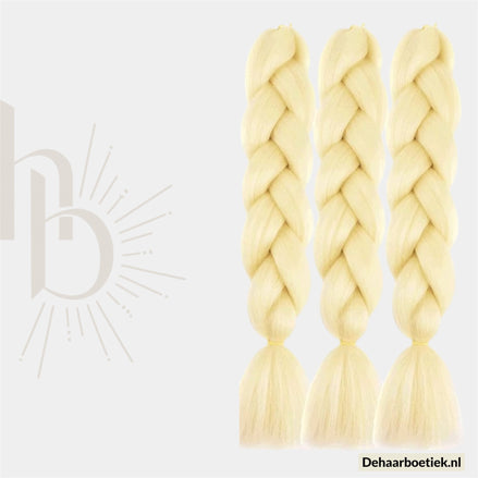 Wit blond invlechthaar bundelpakket