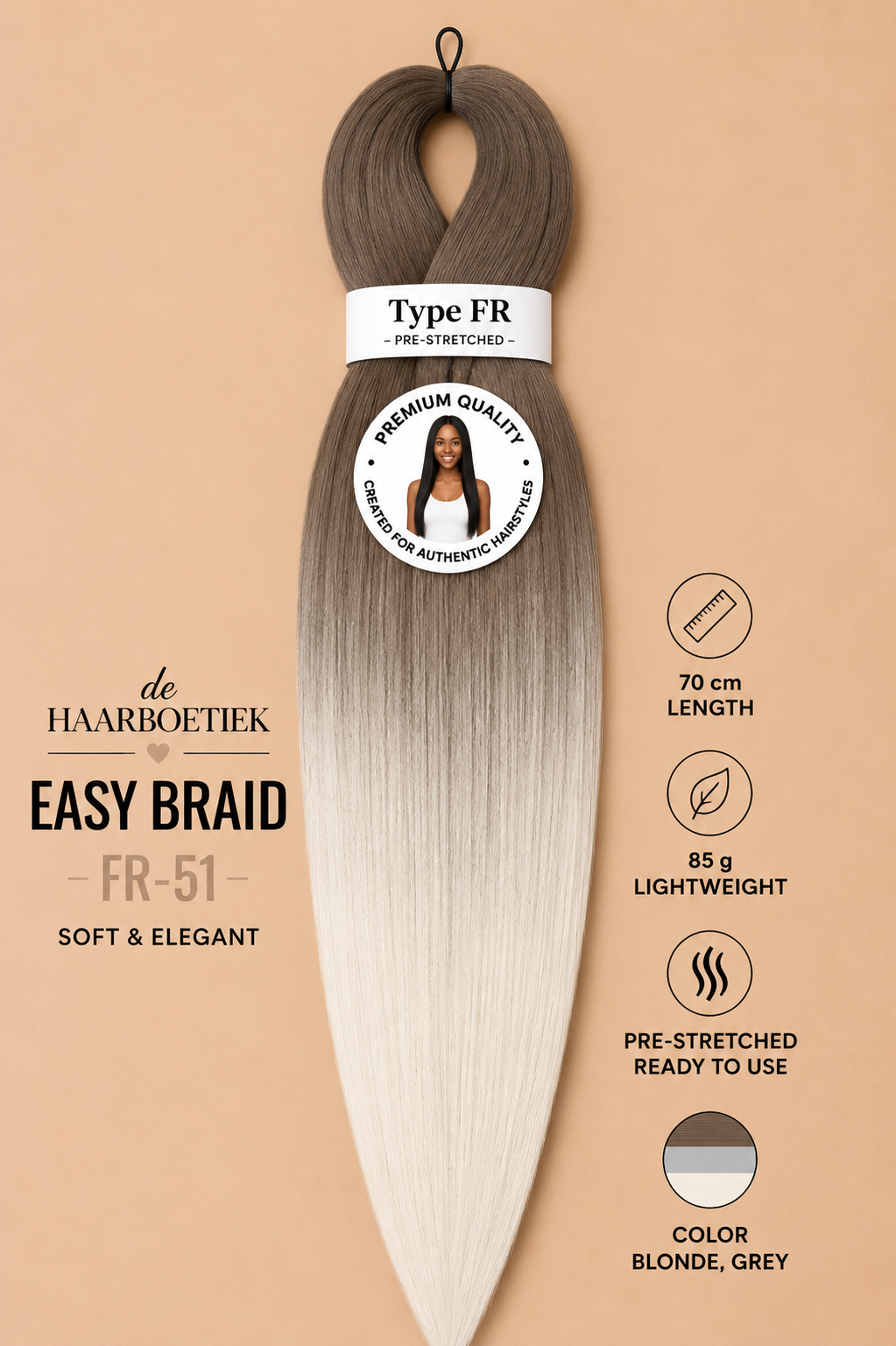Easy braid as bruin - blond