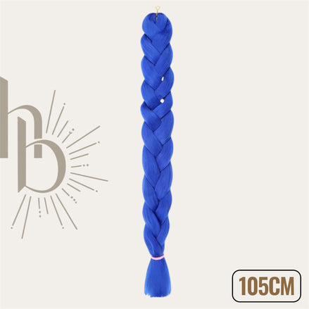 Invlecht haar blauw 105cm - De HaarBoetiek