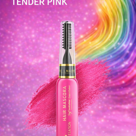 Haar mascara roze voor tijdelijke roze haarkleur carnaval en feestlooks - De HaarBoetiek