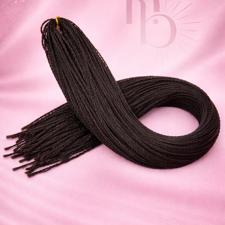 Premium braid invlecht haar bruin - De HaarBoetiek