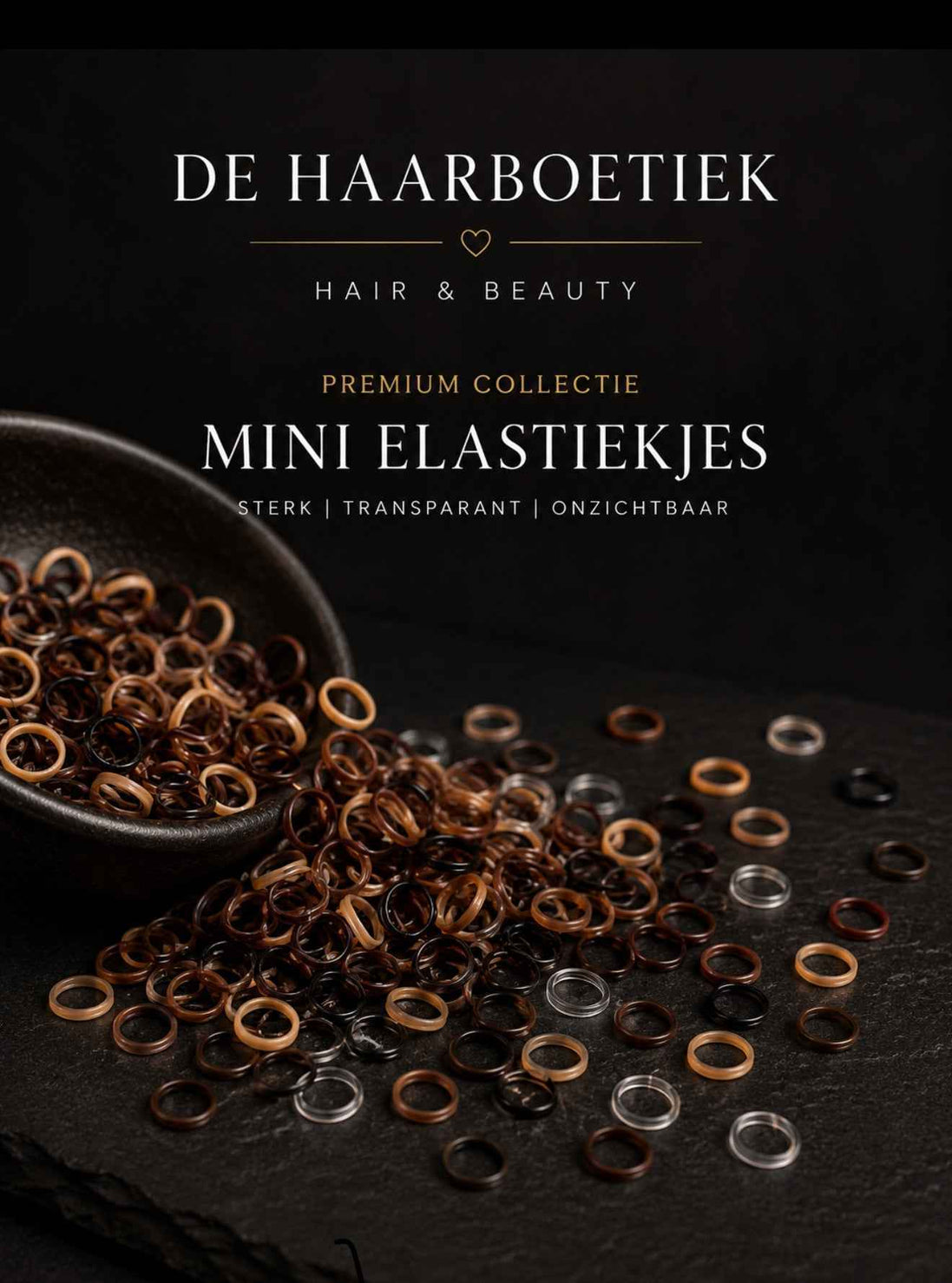 Mini elastiekjes bruin