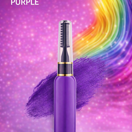 Haar mascara paars voor tijdelijke paarse haarkleur feestlooks en festivals - De HaarBoetiek