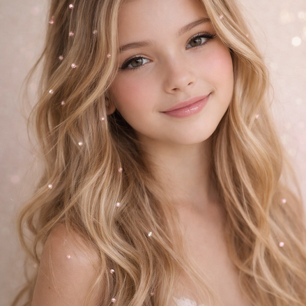 Haar diamantjes licht roze glitter accessoires voor braids - De HaarBoetiek