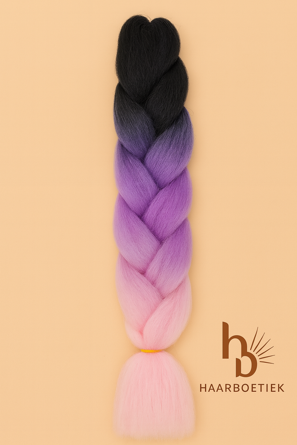 Invlecht haar zwart-roze - De HaarBoetiek