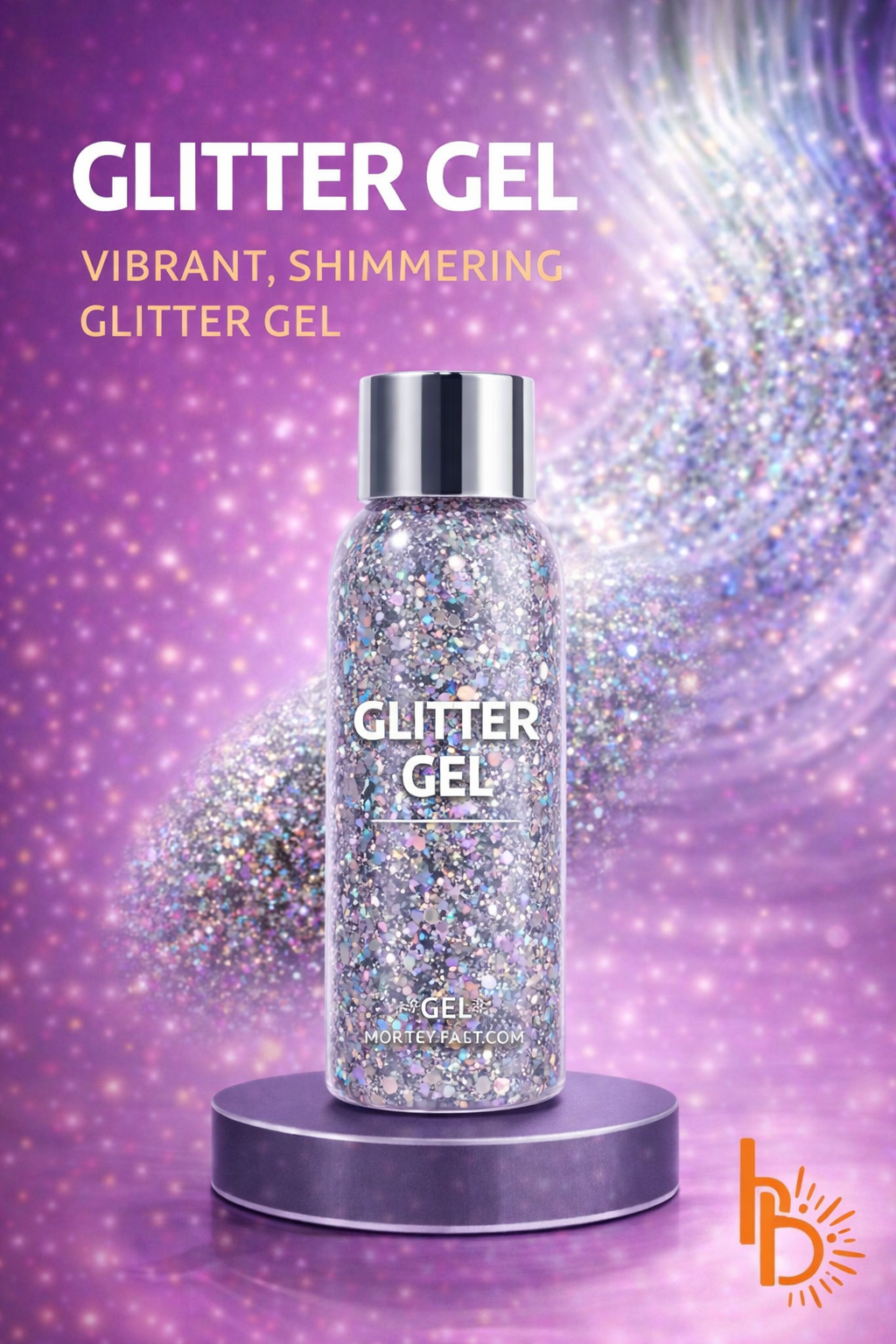 Premium glitter gel zilver voor haar en lichaam feestlooks en carnaval - De HaarBoetiek