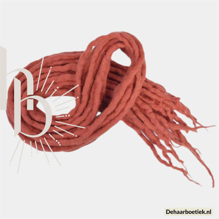 Dreadlocks rood - bruin 50 CM | De haarboetiek uw dreadshop
