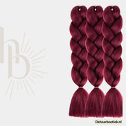 Braid bundelpakket invlecht haar bordeaux – foto 2 - De HaarBoetiek