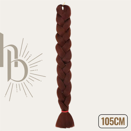 Invlecht haar donker bruin 105cm - De HaarBoetiek