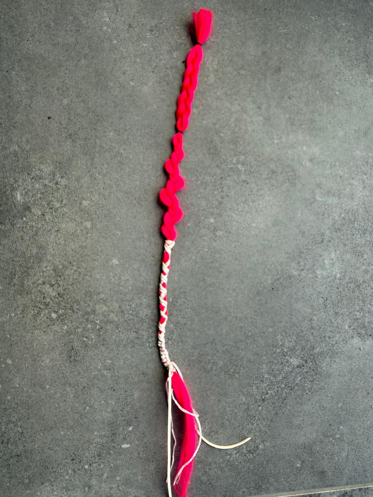 Pink braid | De haarboetiek.nl