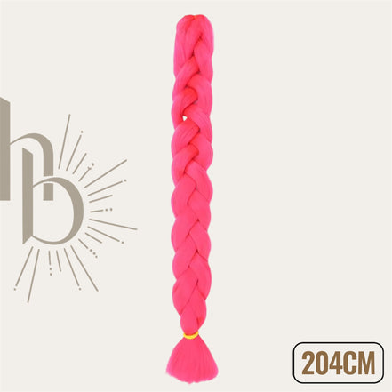 Invlecht haar 204 CM roze - De haarboetiek de grootste in invlecht haar