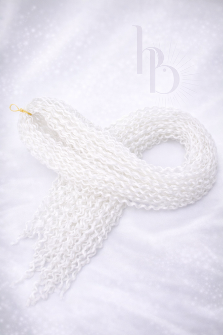 Premium invlecht haar wave wit - De haarboetiek