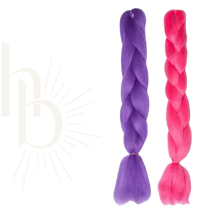 Invlecht haar roze-paars bundel deal - De HaarBoetiek