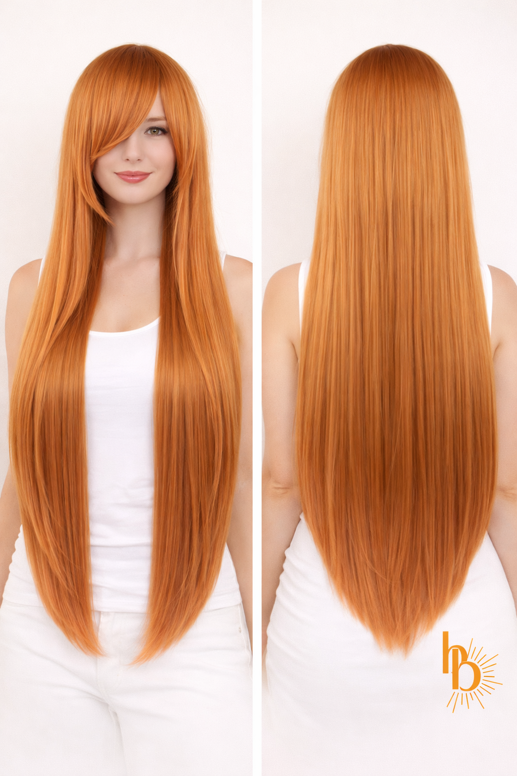 premium dames pruik licht bruin stijl | De haarboetiek | 80 CM