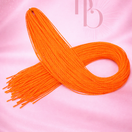 Premium braid invlecht haar oranje - De HaarBoetiek