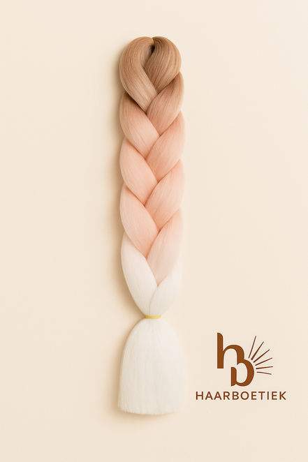 Invlecht haar ombre - bruin - peach | De haarboetiek
