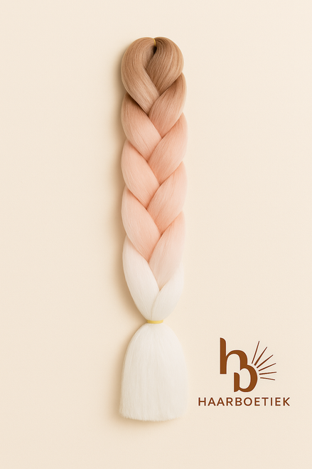 Invlecht haar ombre - bruin - peach | De haarboetiek