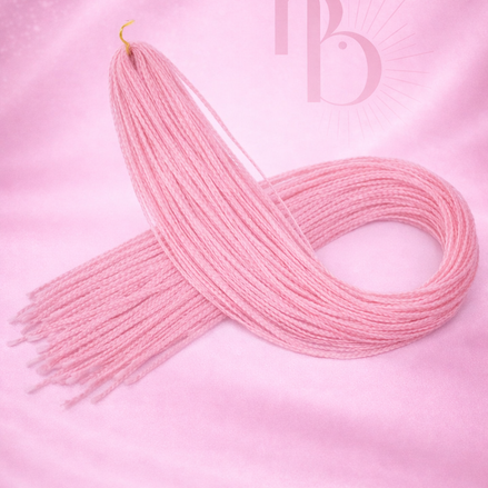 Premium braid invlecht haar licht roze - De HaarBoetiek