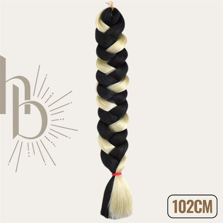 Invlecht haar ultra long mix blond-zwart - De HaarBoetiek