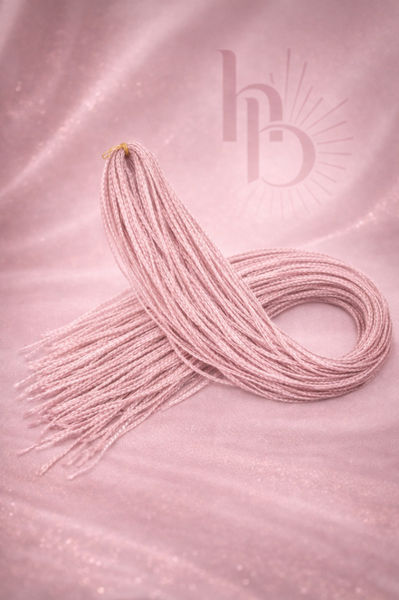 Premium braid invlecht haar oud roze - De haarboetiek