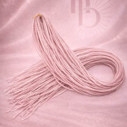 Premium braid invlecht haar oud roze - De HaarBoetiek