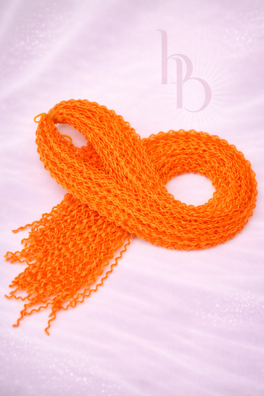 Premium invlecht haar wave oranje - De HaarBoetiek