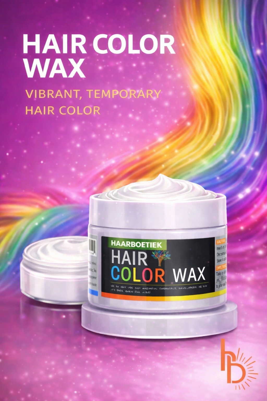 Haar wax wit voor tijdelijke witte haarkleur en styling Halloween feestlooks - De HaarBoetiek
