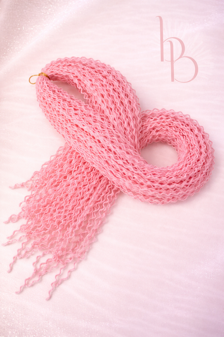 Premium invlecht - braids wave licht roze - De haarboetiek