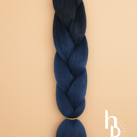 Invlecht haar zwart-blauw - De HaarBoetiek