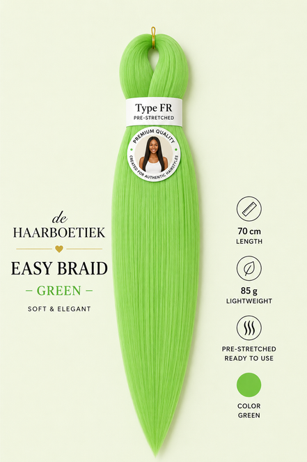 Easy braid lime groen