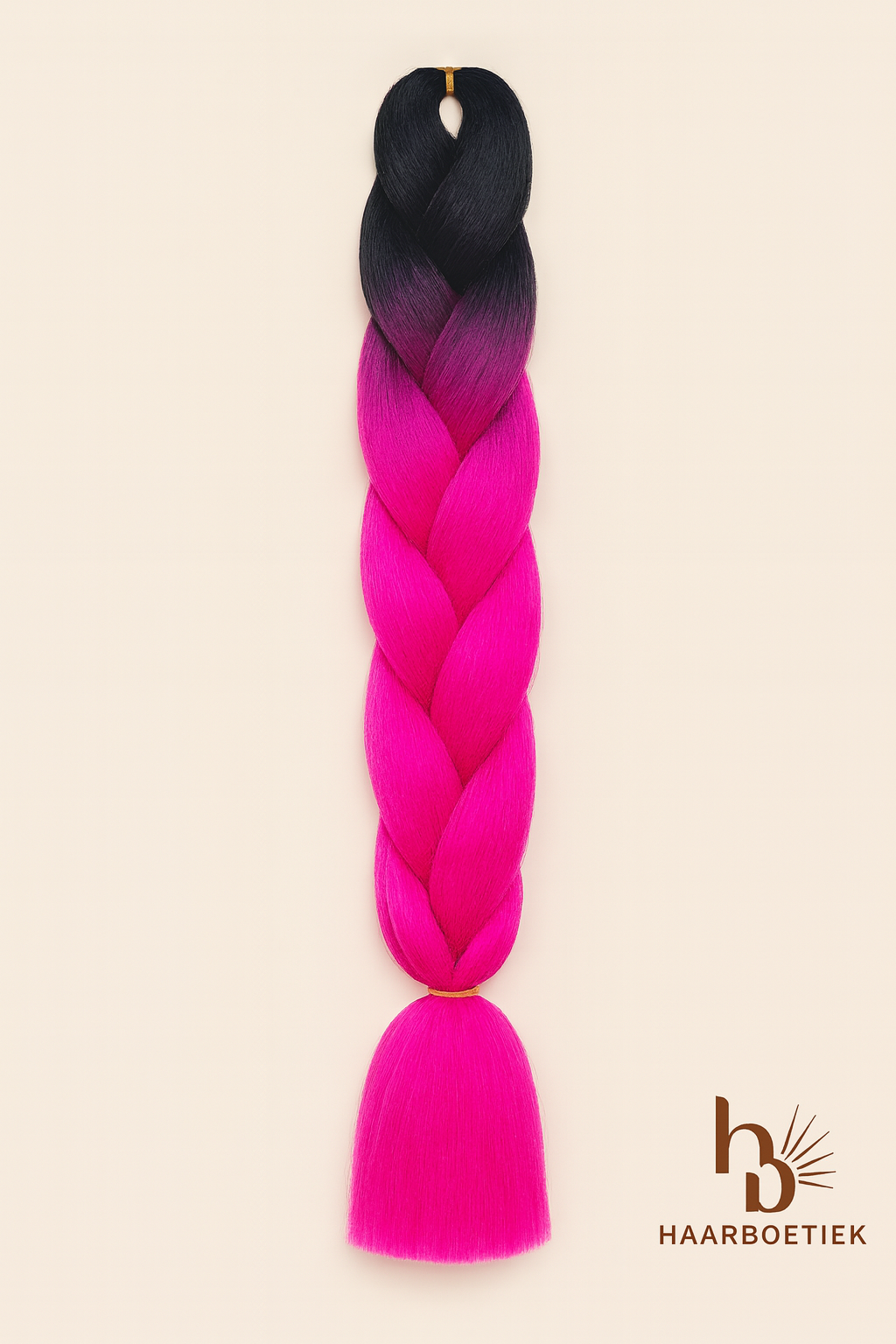 Invlecht haar donker roze-zwart - De HaarBoetiek