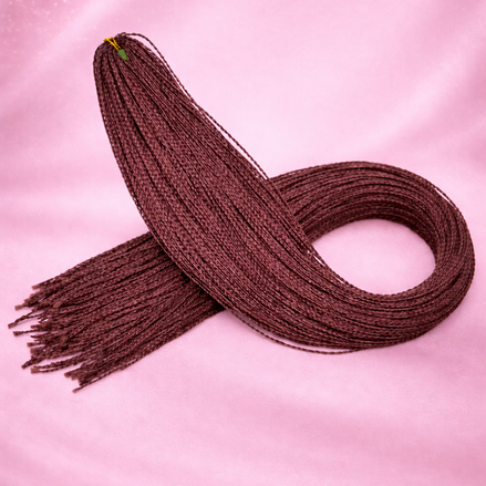 Premium braid invlecht haar bordeaux - De HaarBoetiek