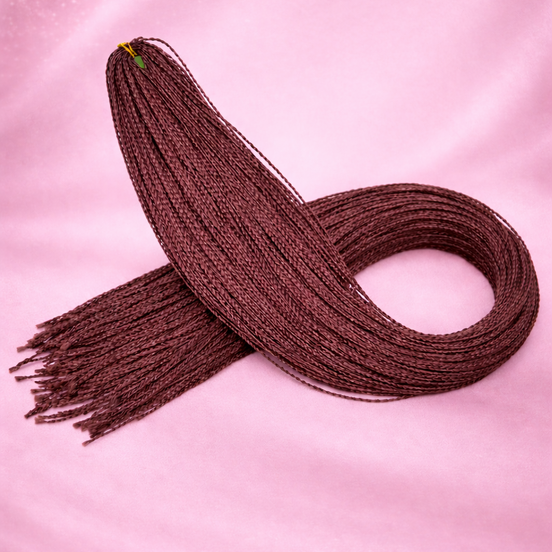 Premium braid invlecht haar bordeaux - De HaarBoetiek