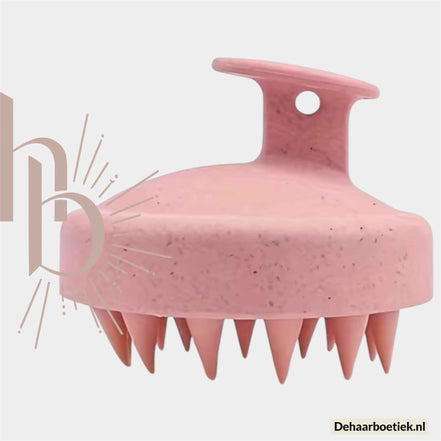 Scalp massage borste roze  - De haarboetiek alles voor gezond haar