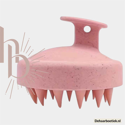 Scalp massage borste roze  - De haarboetiek alles voor gezond haar