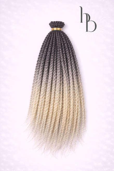 Premium dreadlocks set twist grijs - Blond - De haarboetiek
